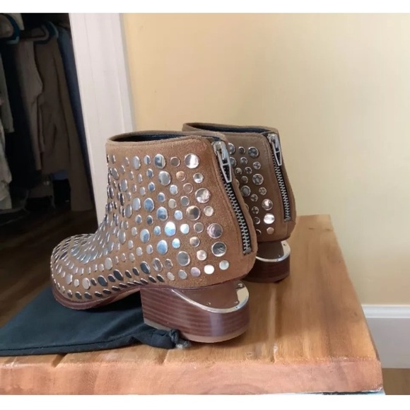 ✨ALEXANDER WANG✨Suede Studded Kori Booties - Picture 6 of 6